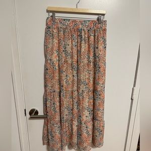 Floral maxi skirt